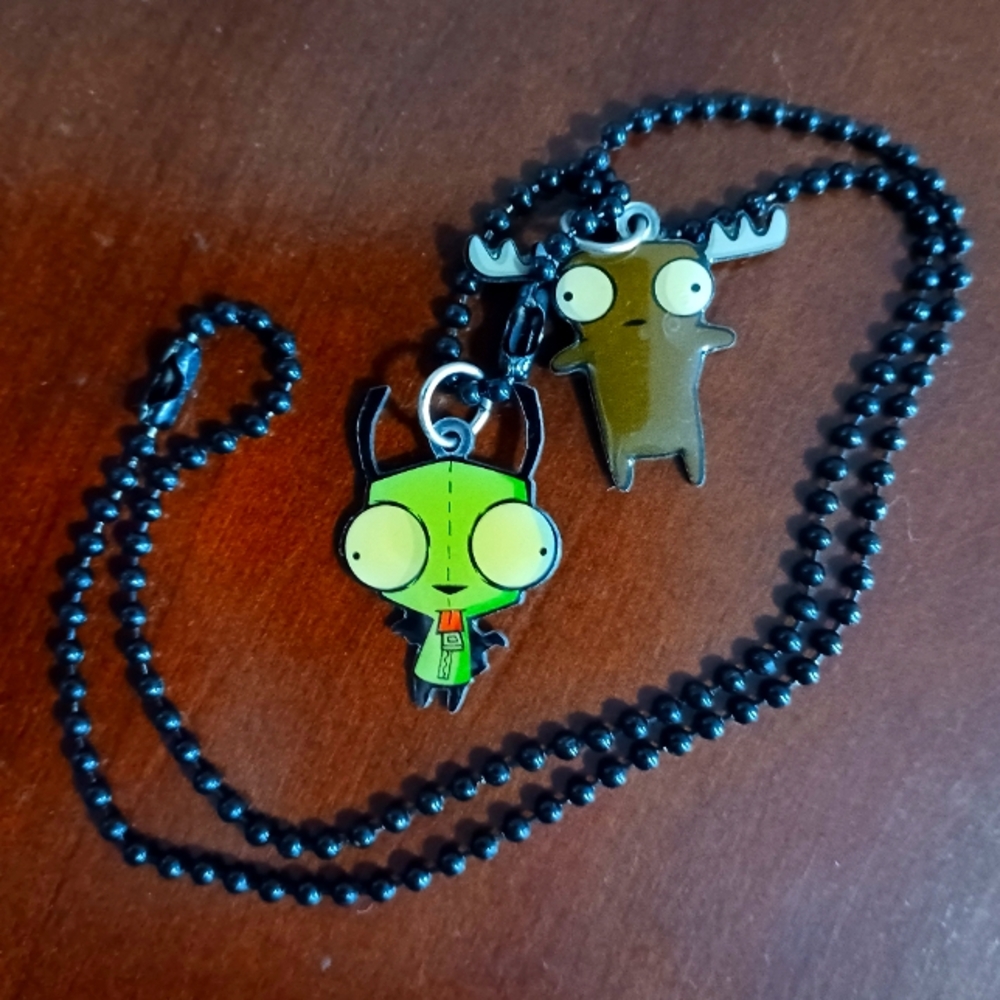 Invader Zim Gir Hot Topic 2000s Charm Necklace